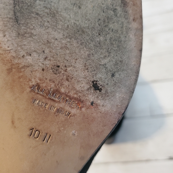 Vintage yves saint laurent black linen block heels with box size 10 - Picture 5 of 11